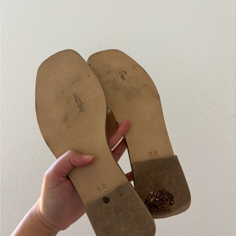 Steve Madden Hadyn Cognac Leather Sandals - Picture 7 of 7